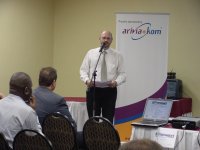 Harry van Huyssteen introducing the speakers